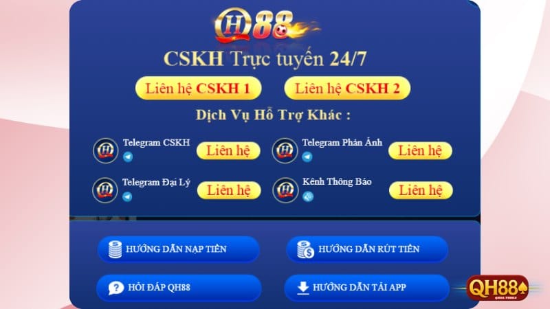 Trang chủ Doi ngu cham soc khach hang QH88 24 7