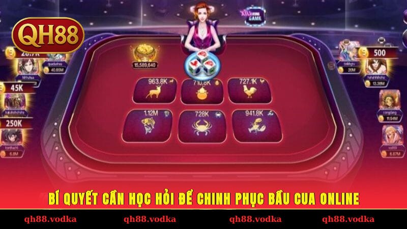 Bí quyết cần học hỏi để chinh phục bầu cua online